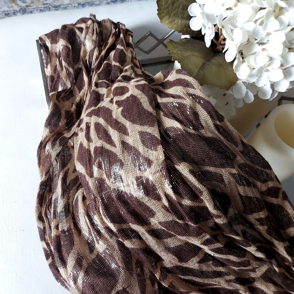Leopard Print Scarf - Picture 2 of 2